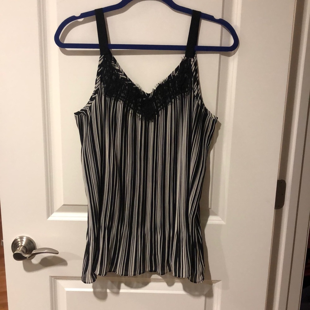 Roz & Ali Striped Blouse